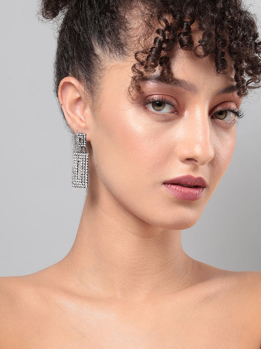 Silver Plated Drop Earrings