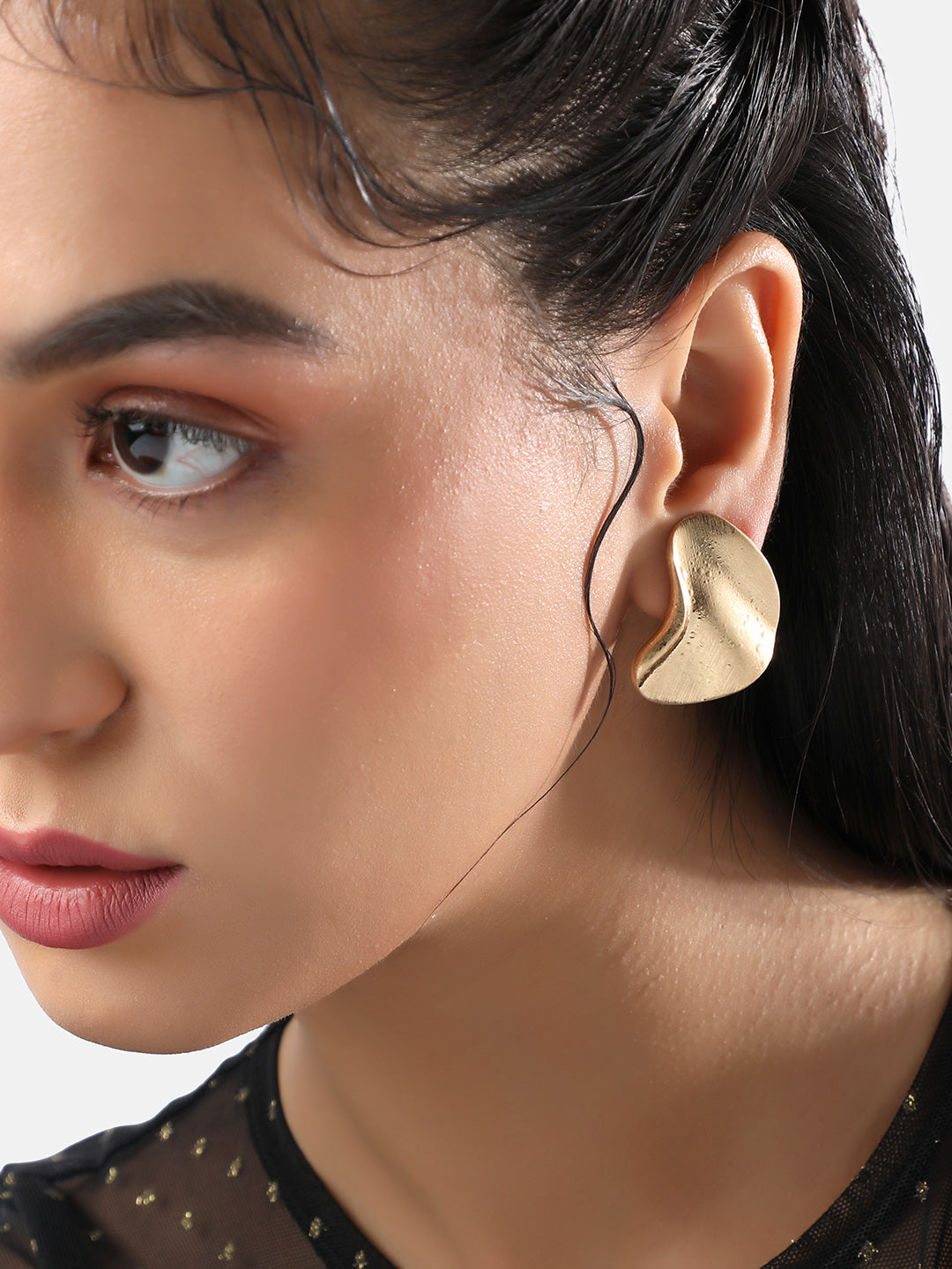 Gold-Plated Stud Earrings