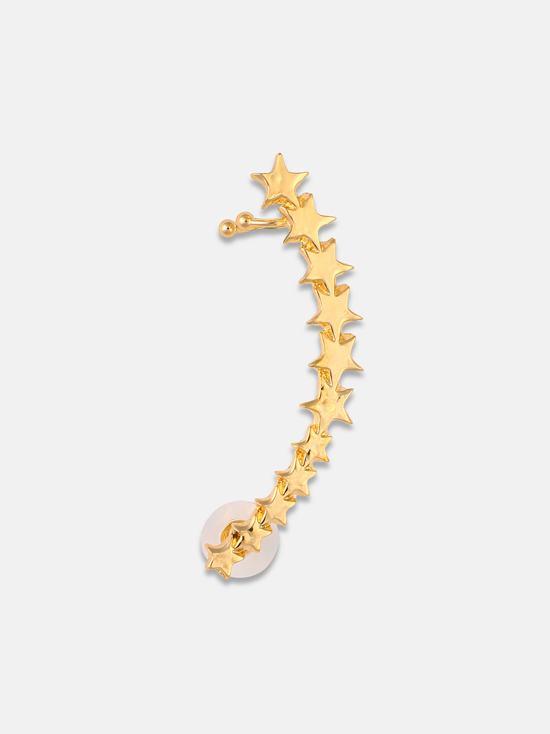 Gold-Plated Contemporary Studded Earrings