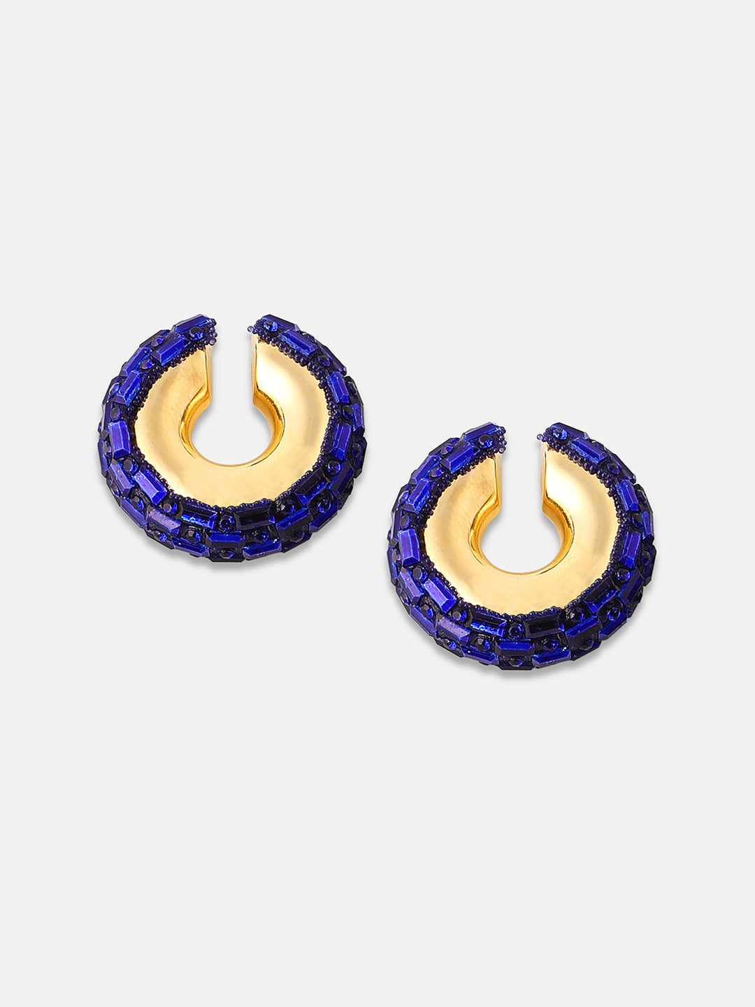 Women's The Mirror Cuff Earrings - Navy Blue