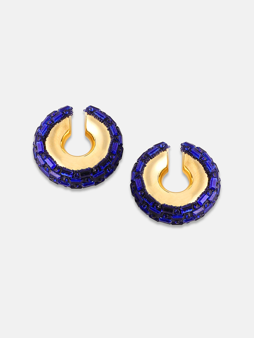 Women's The Mirror Cuff Earrings - Navy Blue