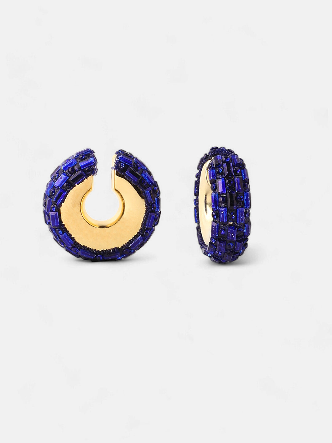 Women's The Mirror Cuff Earrings - Navy Blue