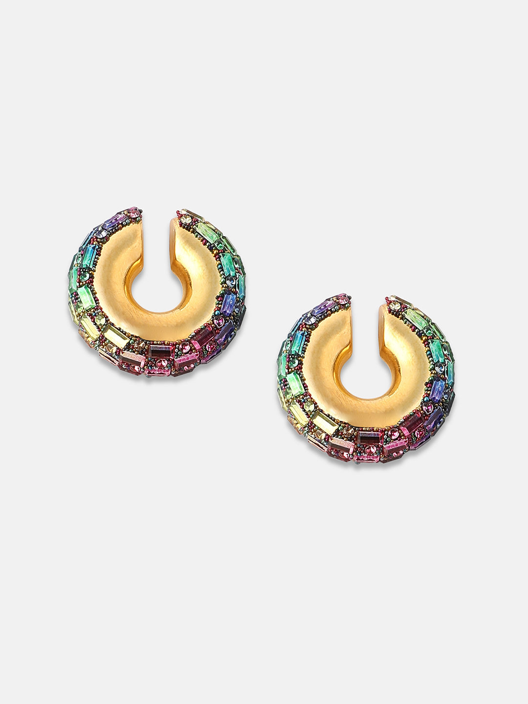 Women's The Mirror Cuff Earrings - Multicolour