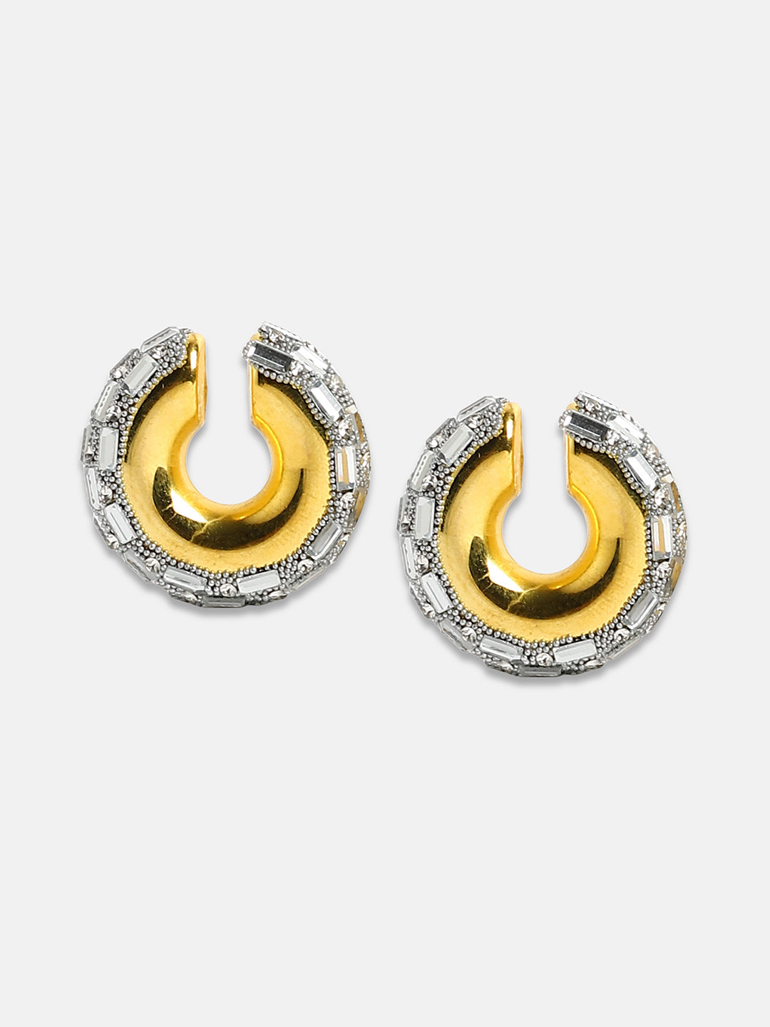 Women's The Mirror Cuff Earrings - Metallic Silver