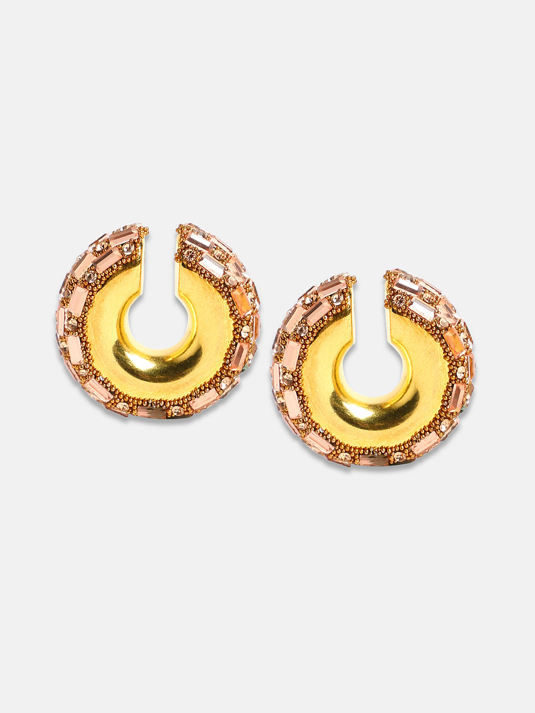 Women's The Mirror Cuff Earrings - Tan Brown