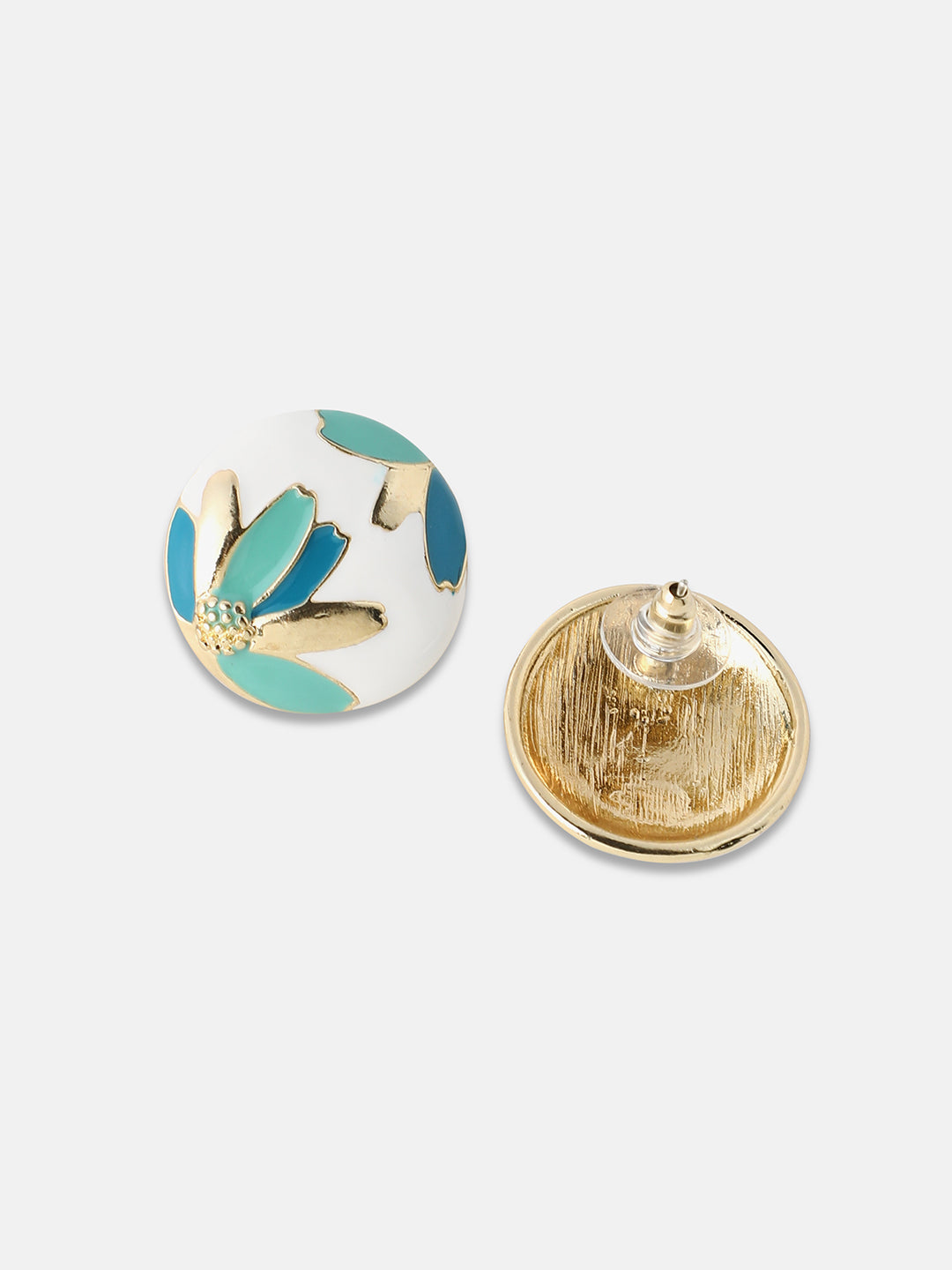 Women's The Wild Flower Stud Earrings - Indigo Blue:Sky Blue