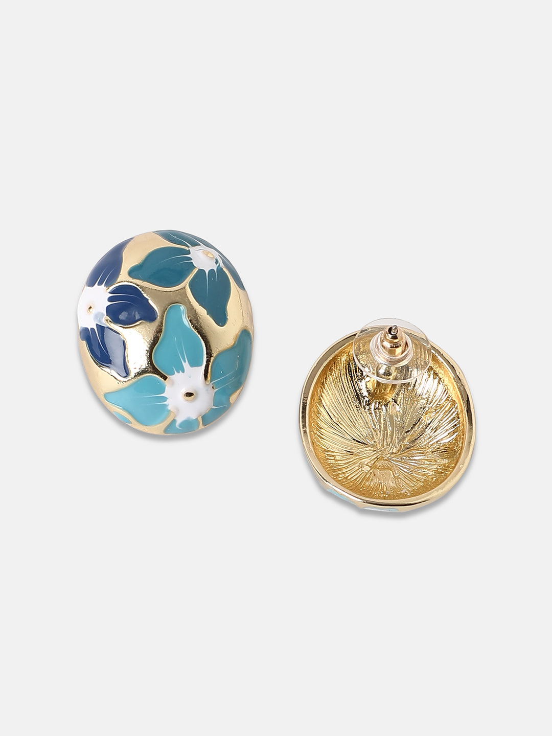 Women's The Magnolia Stud Earrings - Indigo Blue:Sky Blue