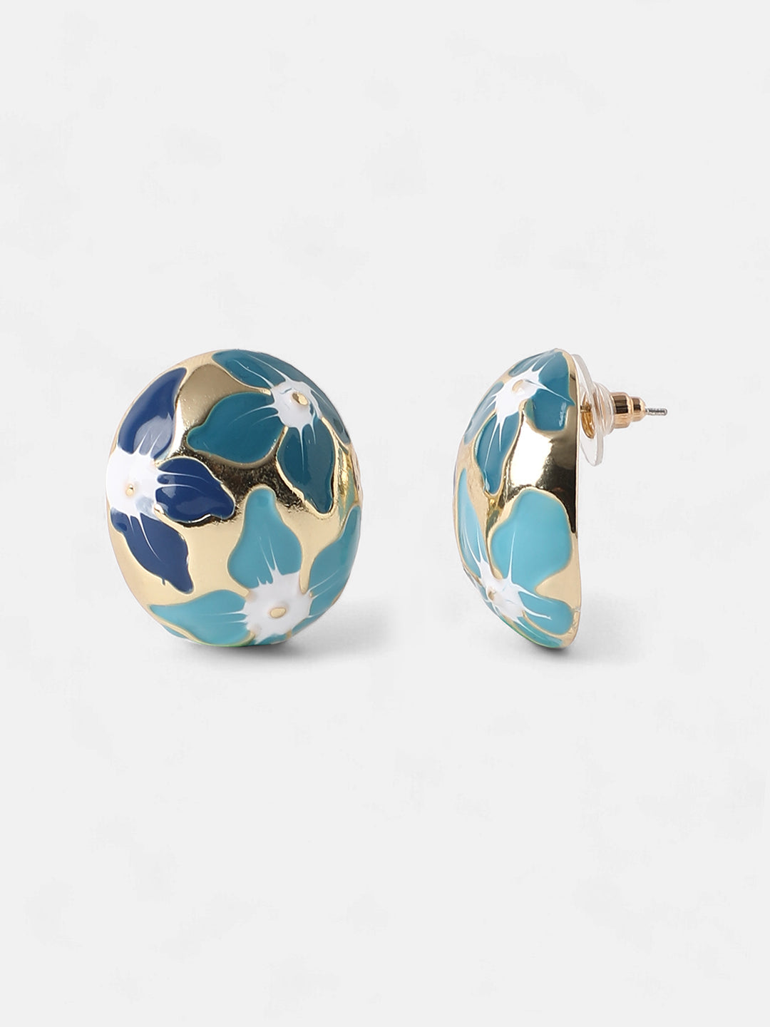Women's The Magnolia Stud Earrings - Indigo Blue:Sky Blue