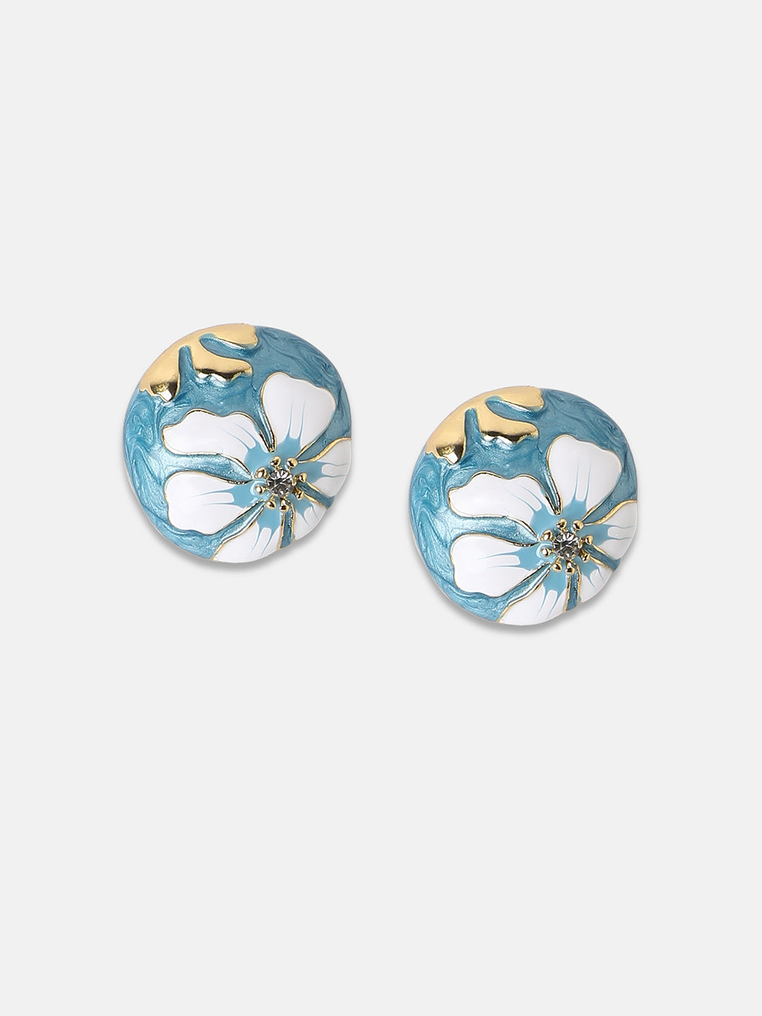 Women's The Hana Stud Earrings - Sky Blue