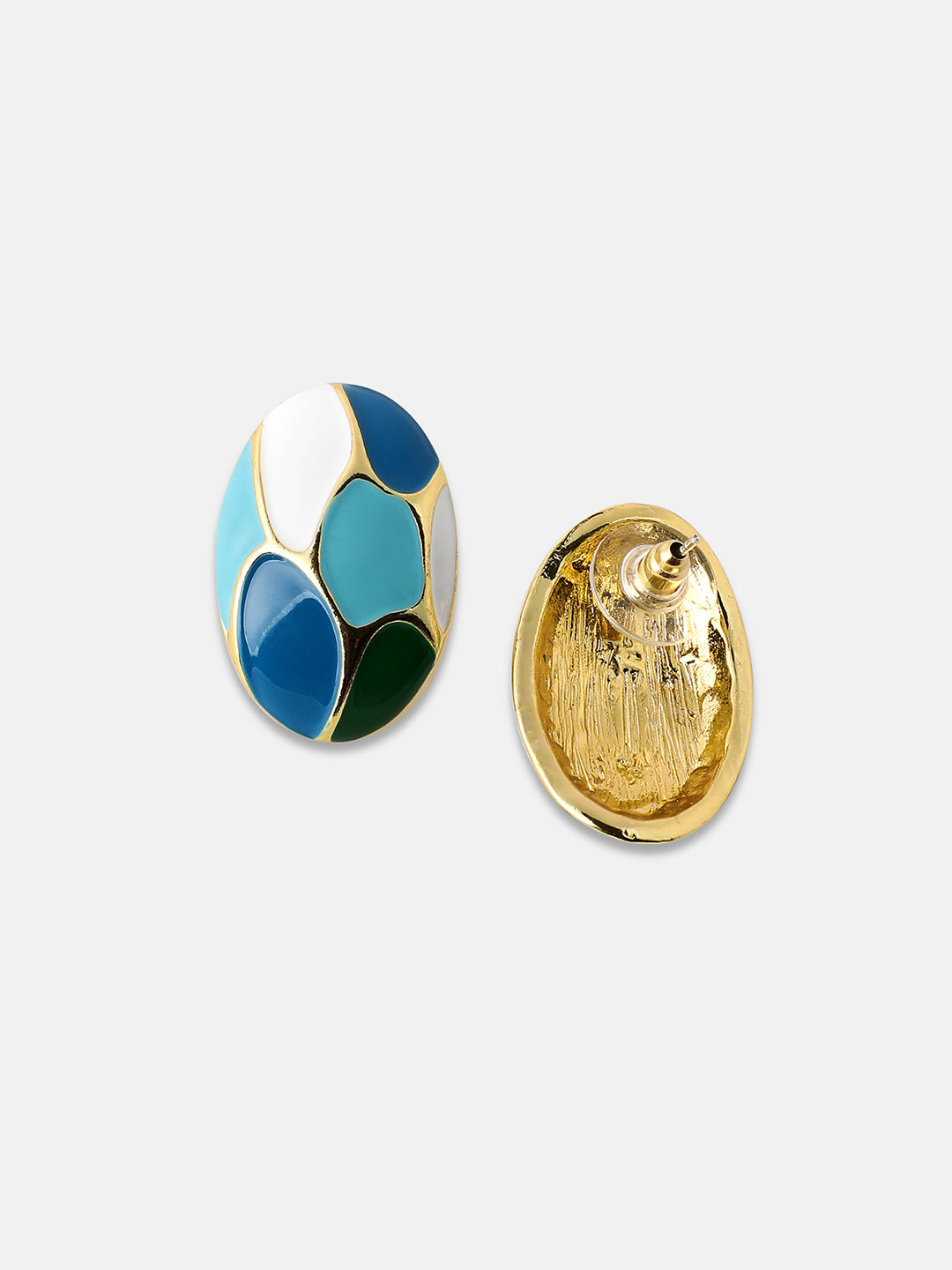 Women's The Python Stud Earrings - Indigo Blue:Sky Blue