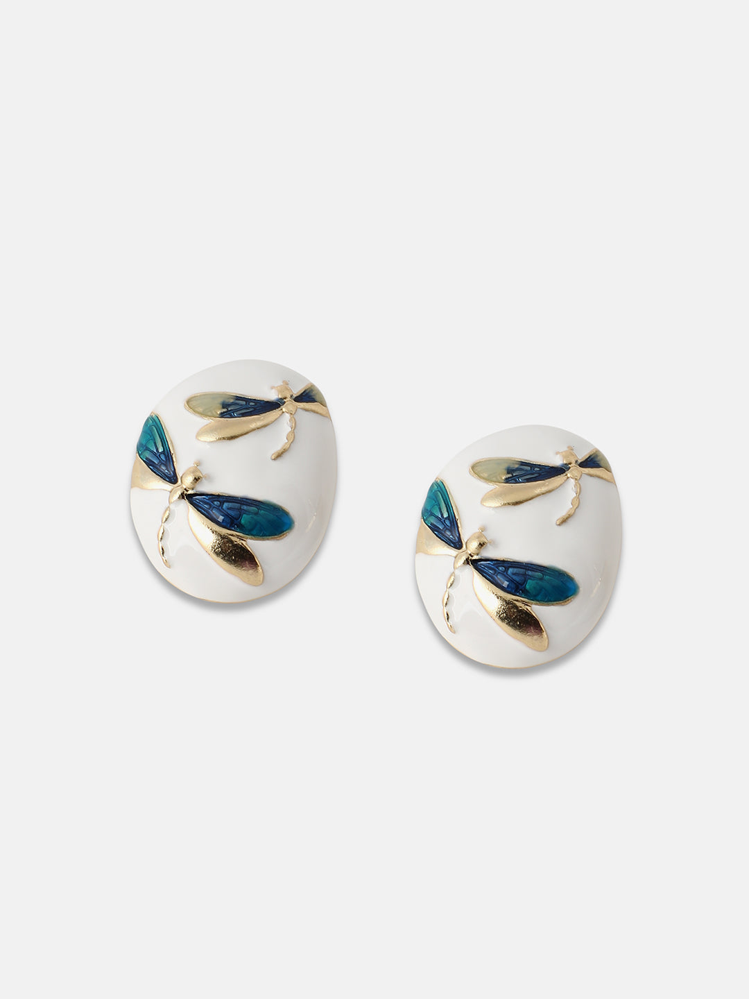 Women's The Dragonfly Stud Earrings - Royal Blue