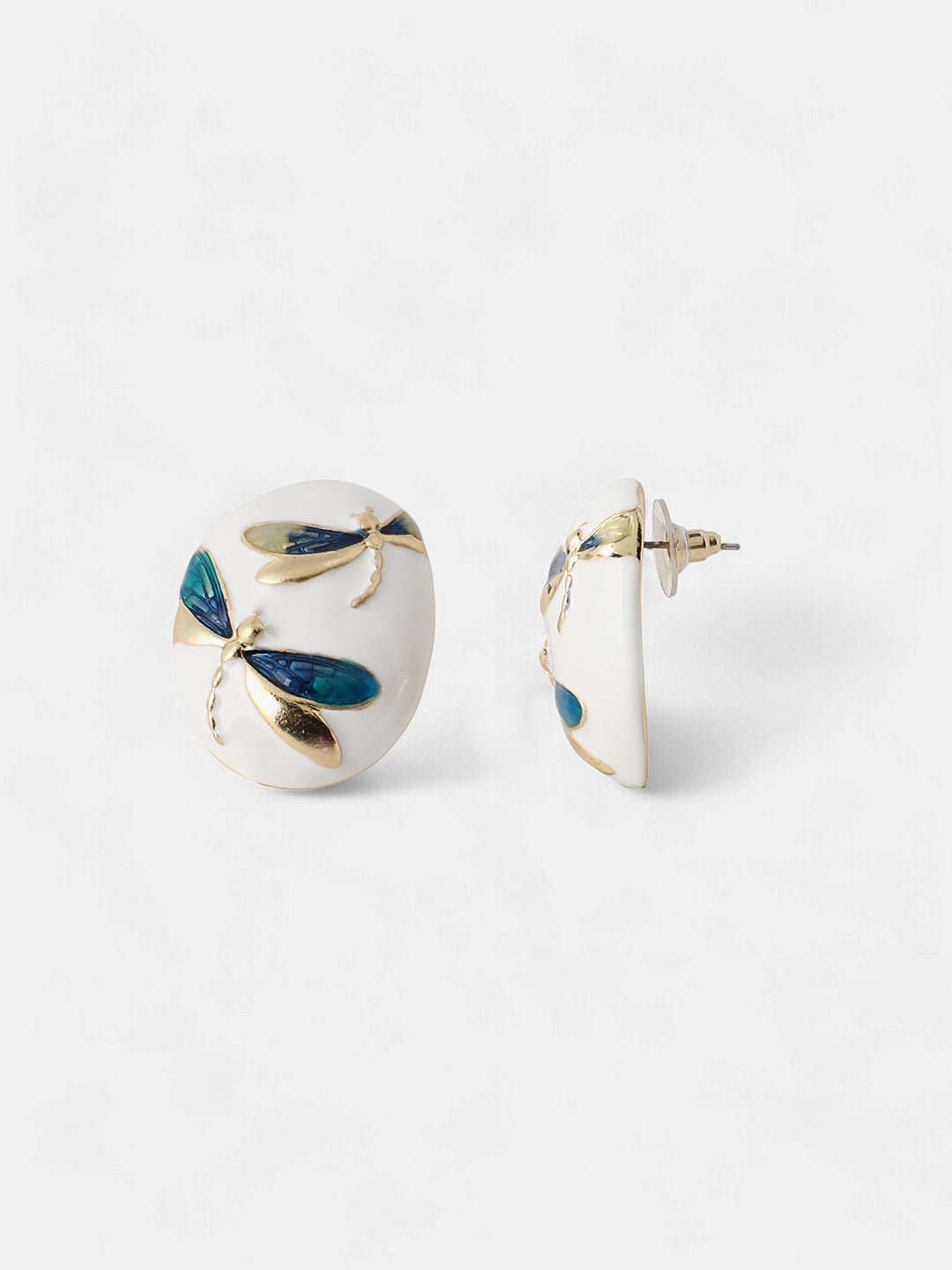 Women's The Dragonfly Stud Earrings - Royal Blue
