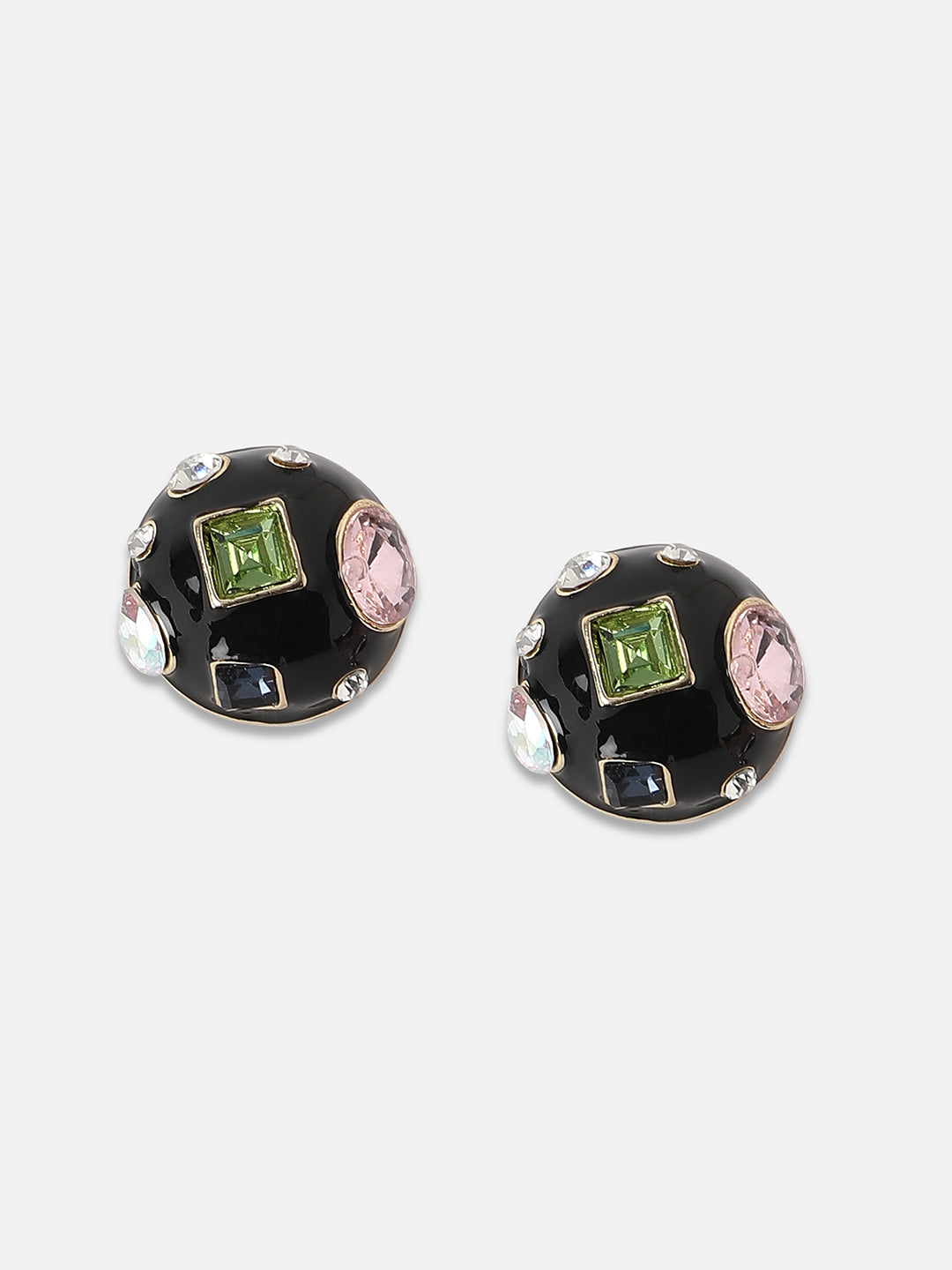 Women's The Cora Stud Earrings - Onyx Black