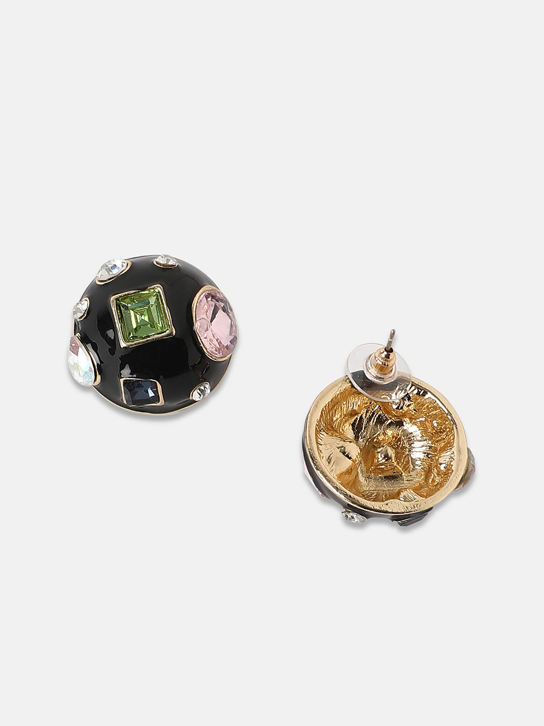 Women's The Cora Stud Earrings - Onyx Black