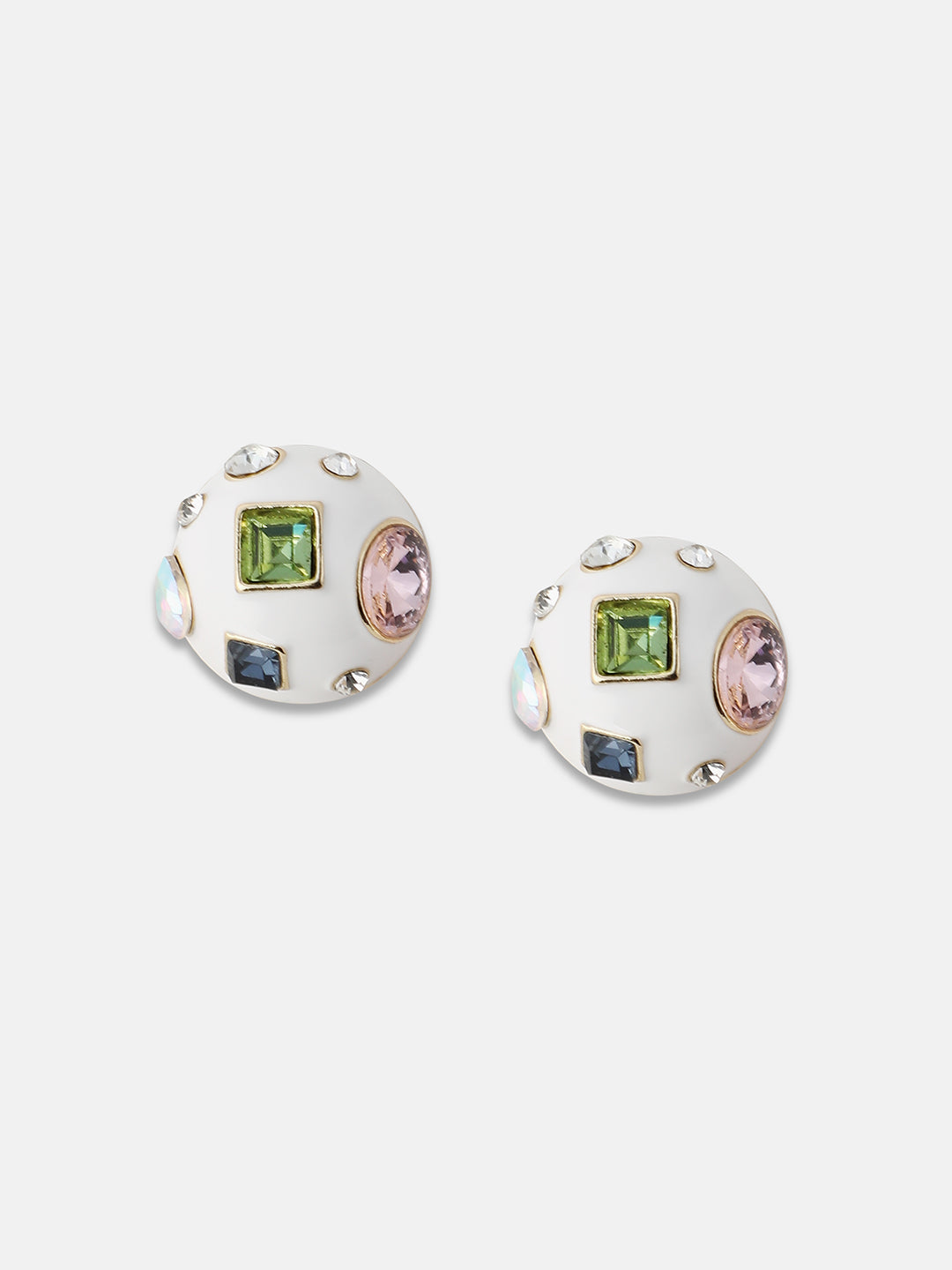 Women's The Cora Stud Earrings - Chalk White