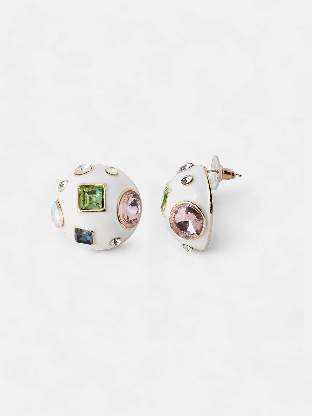 Women's The Cora Stud Earrings - Chalk White