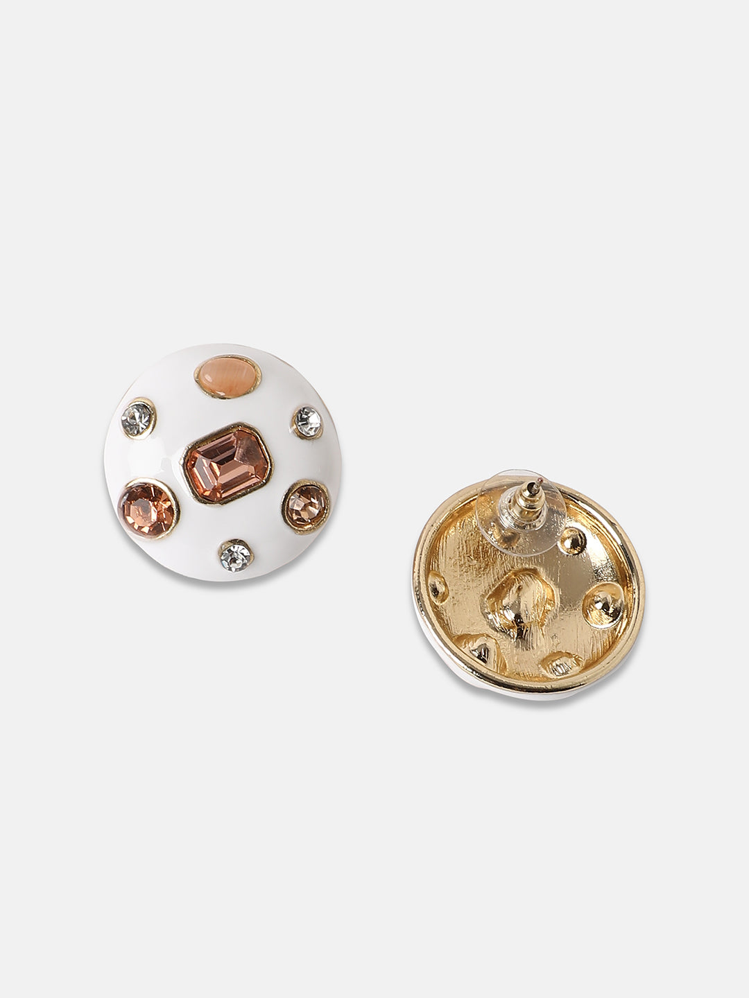 Women's The Duchess Stud Earrings - Nude Pink