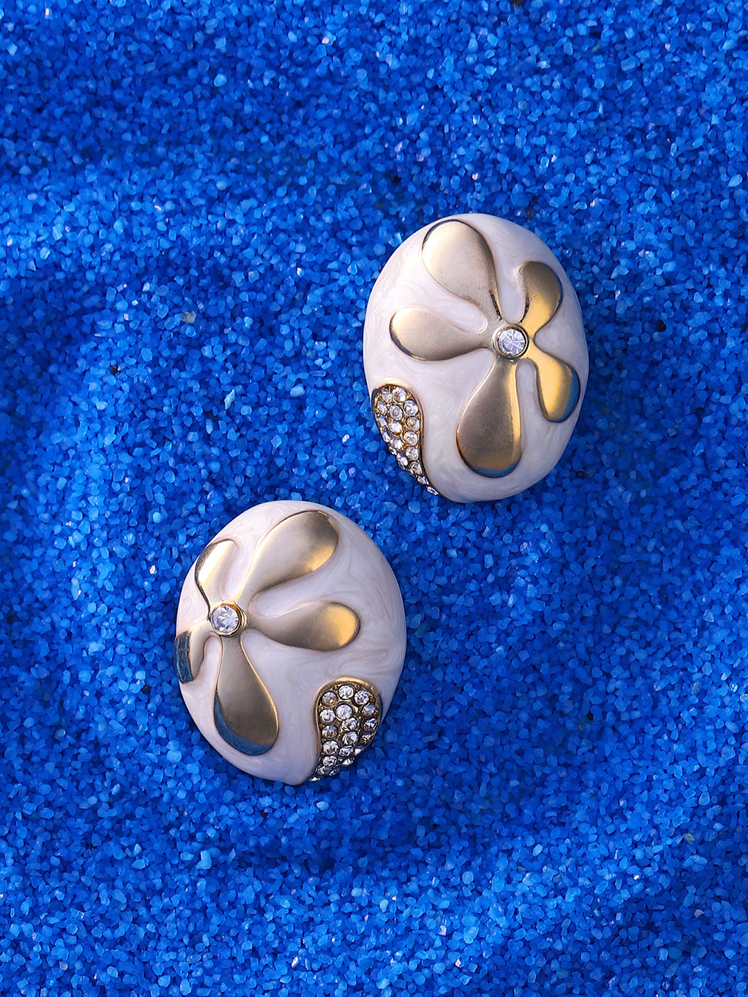 Women's The Florian Stud Earrings - Chalk White