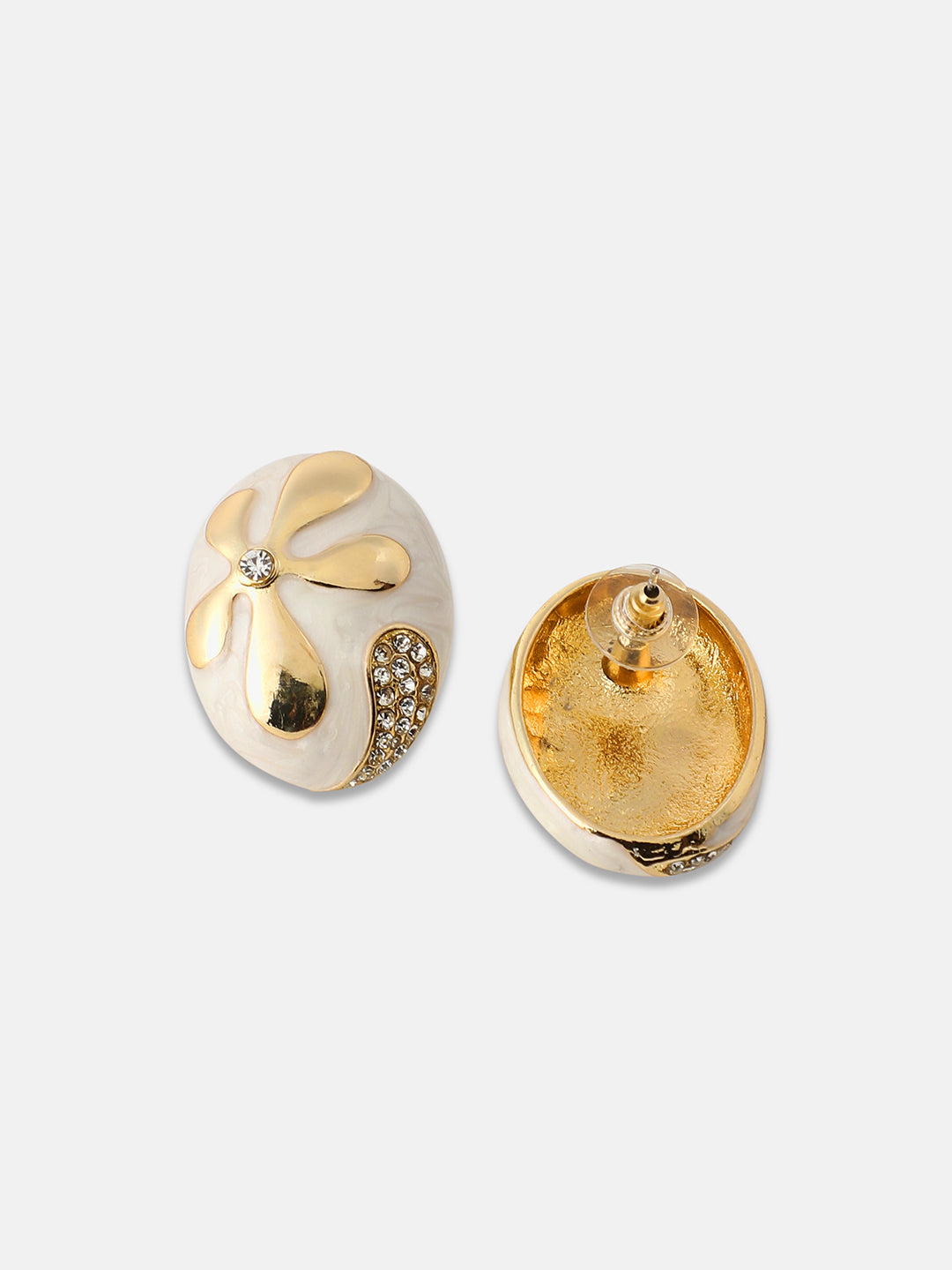 Women's The Florian Stud Earrings - Chalk White