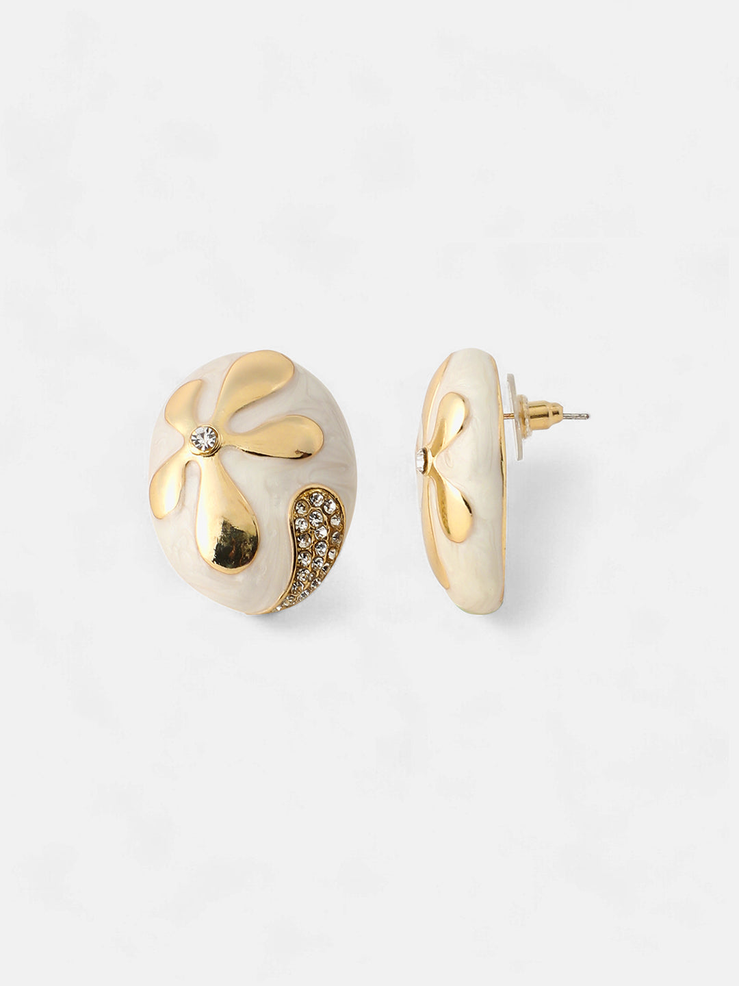 Women's The Florian Stud Earrings - Chalk White