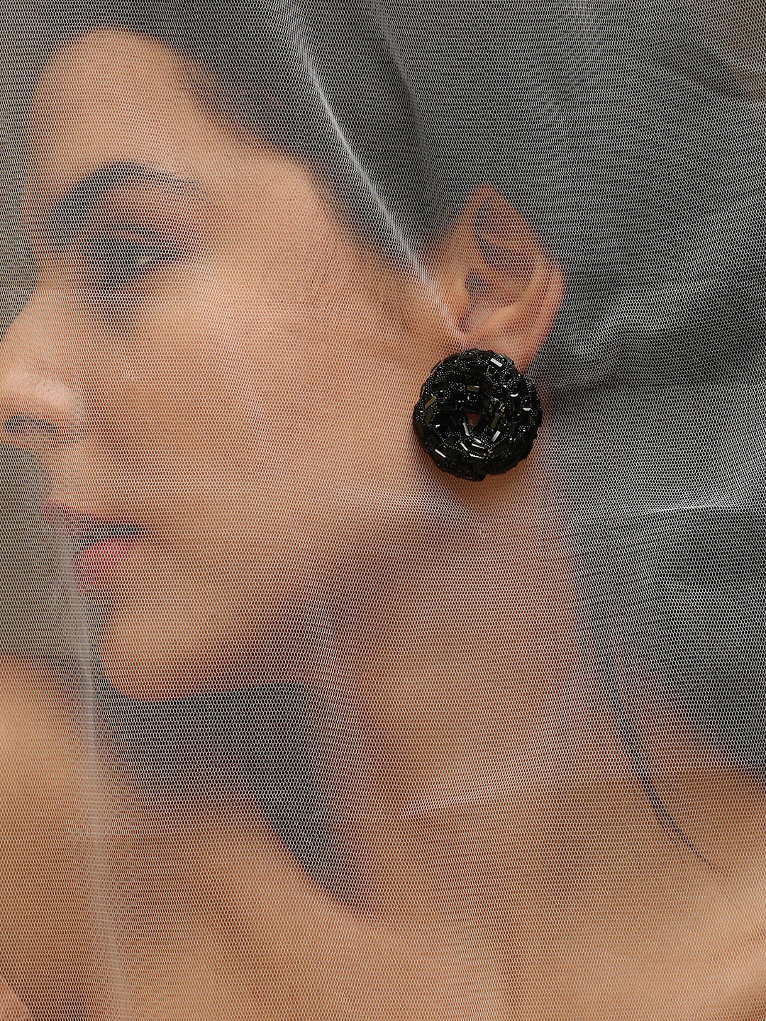Women's The Nodum Stud Earrings - Onyx Black