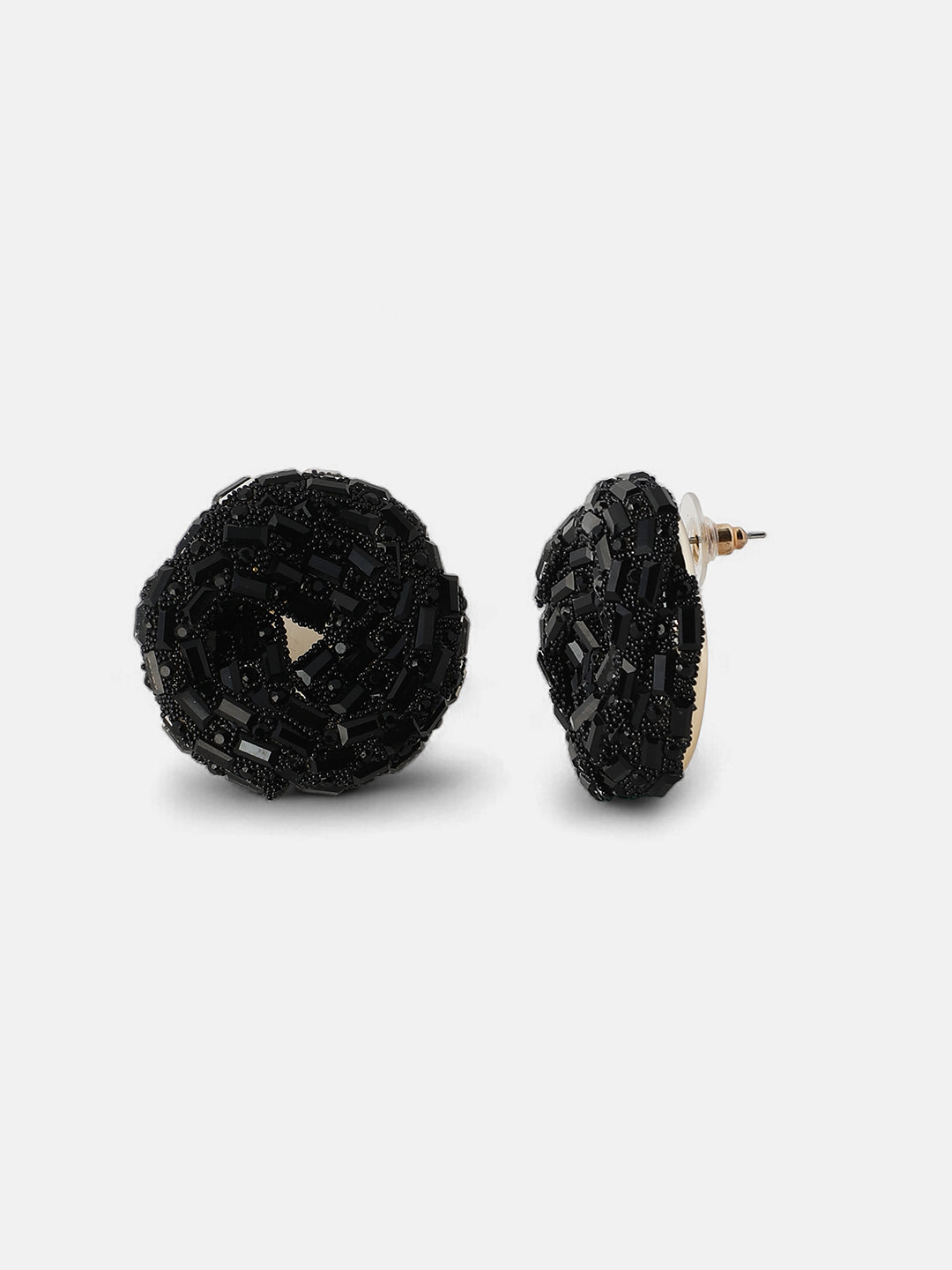 Women's The Nodum Stud Earrings - Onyx Black