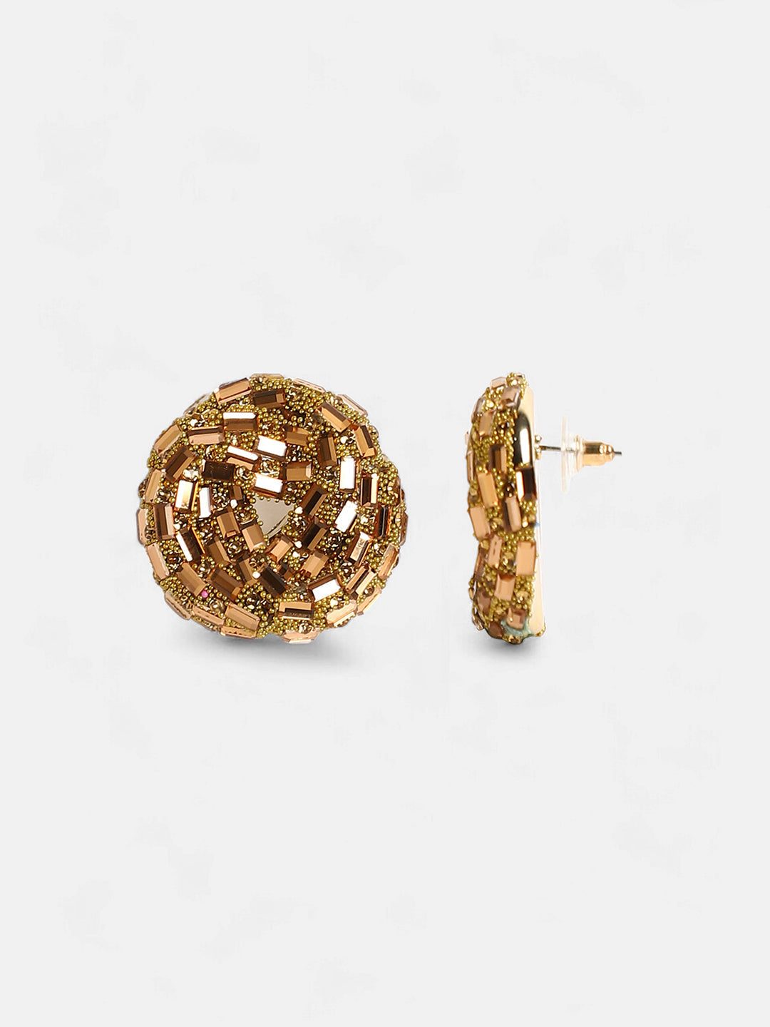 Women's The Nodum Stud Earrings - Antique Gold