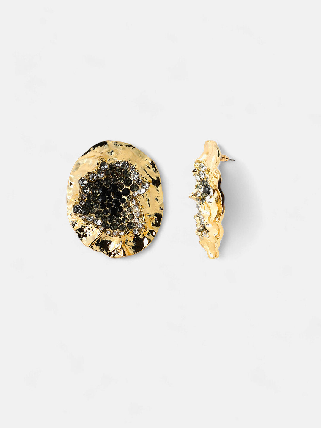 Women's The Lilypad Drop Earrings - Midnight Black
