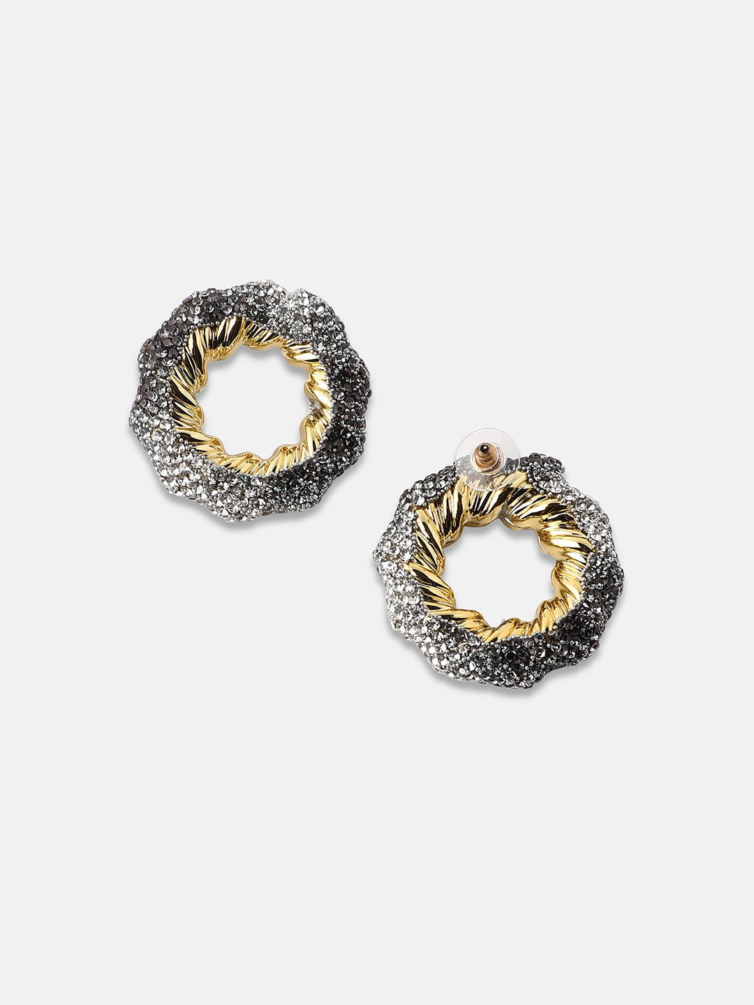 Women's The Jingle Stud Earrings - Antique Silver