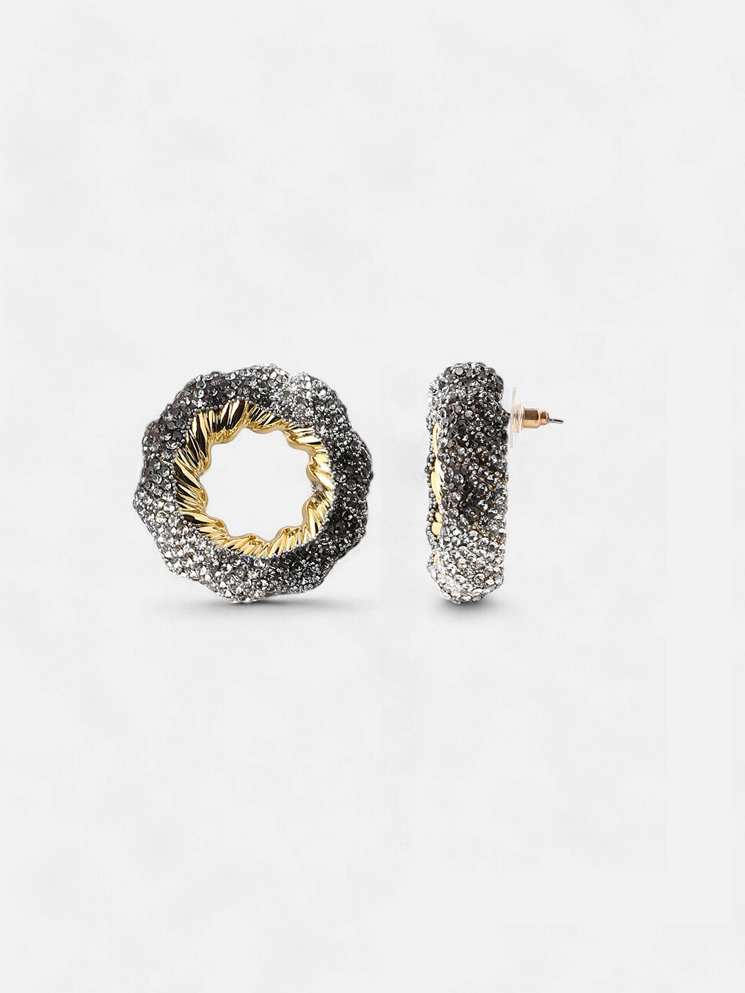Women's The Jingle Stud Earrings - Antique Silver