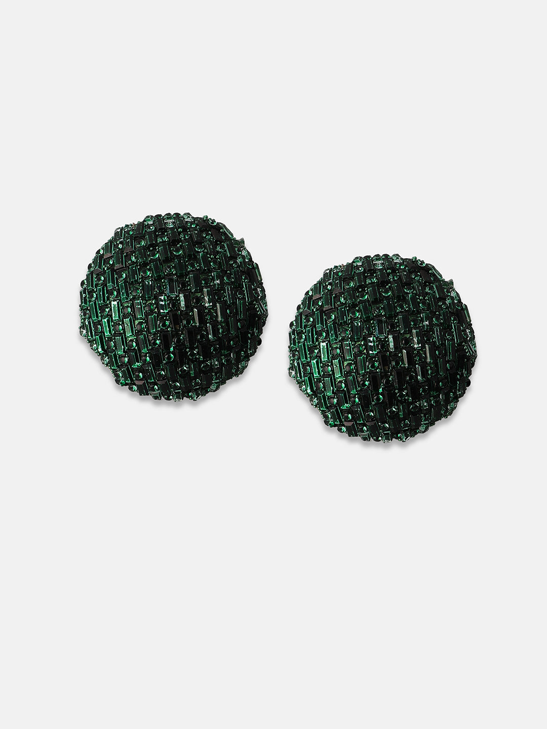 Women's The Mirror Stud Earrings - Emerald Green
