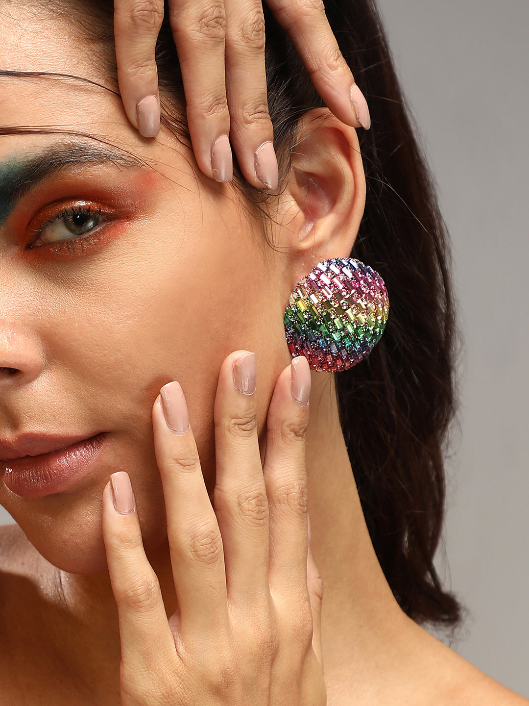 Women's The Mirror Stud Earrings - Multicolour