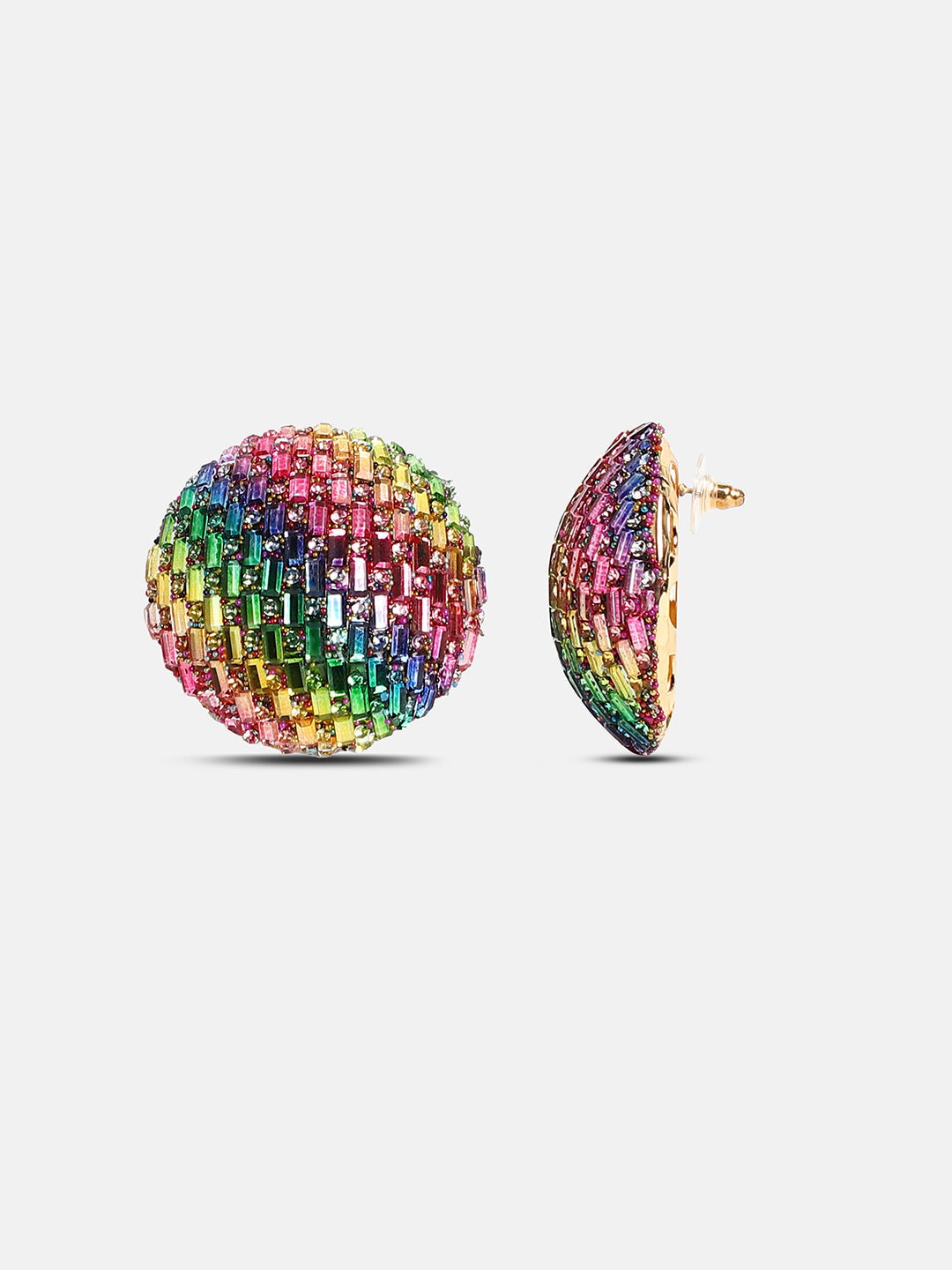 Women's The Mirror Stud Earrings - Multicolour