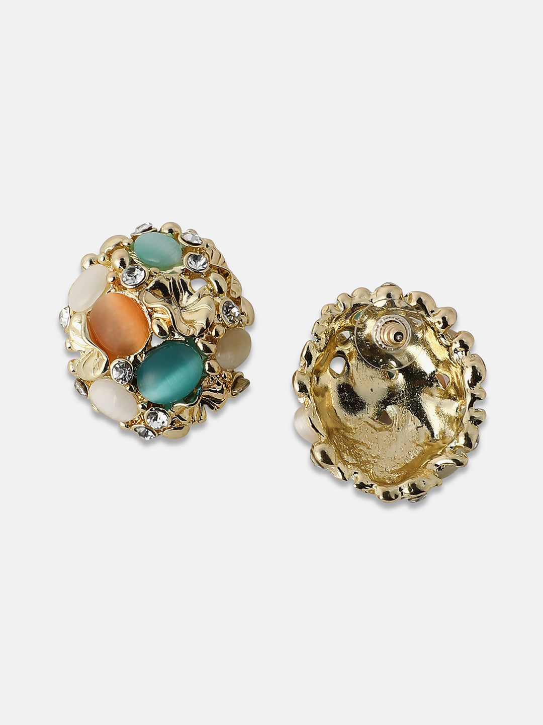 Women's The Floralis Stud Earrings - California Gold