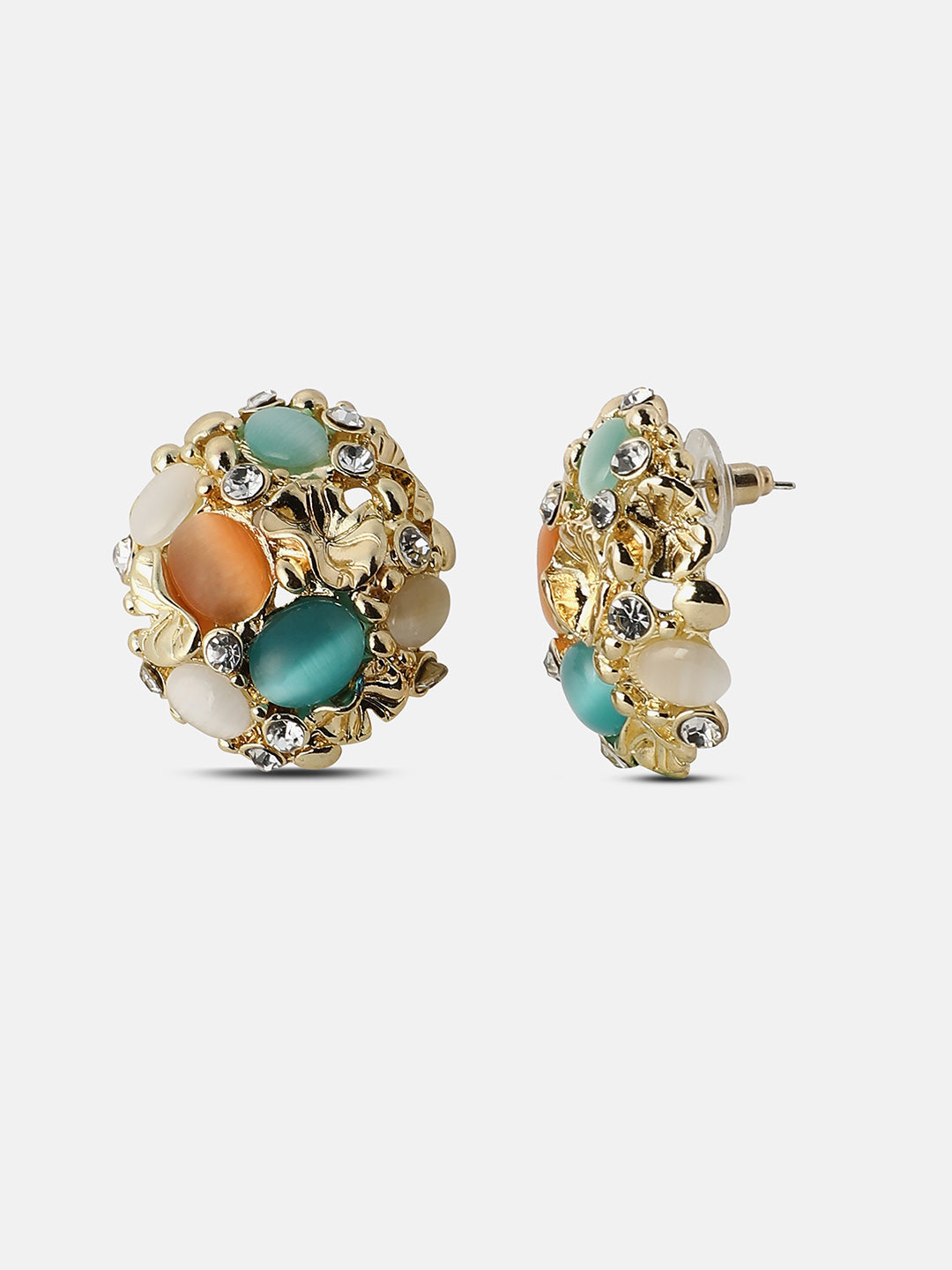 Women's The Floralis Stud Earrings - California Gold