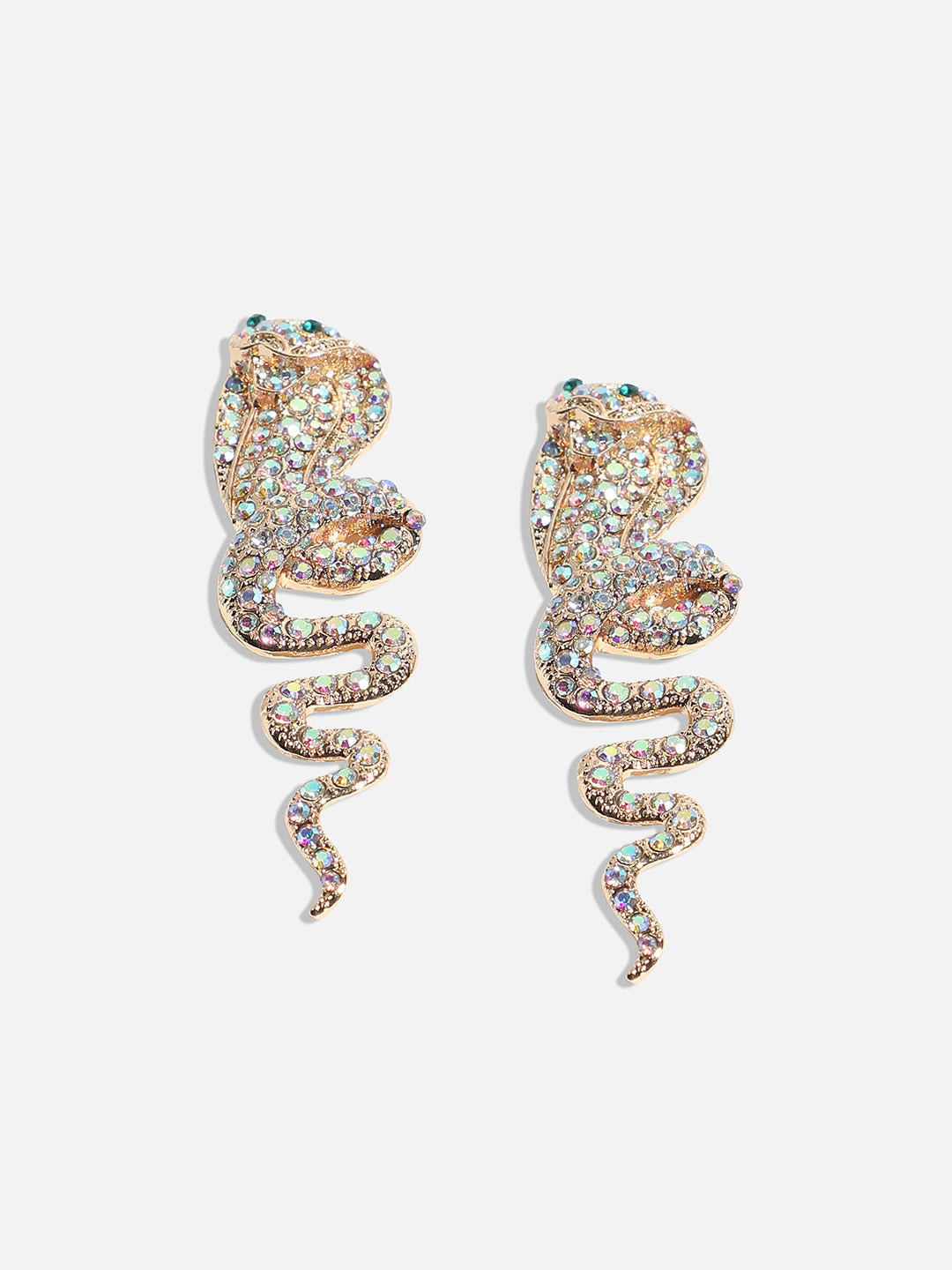 Gold-Plated Animal Shaped Drop Earrings