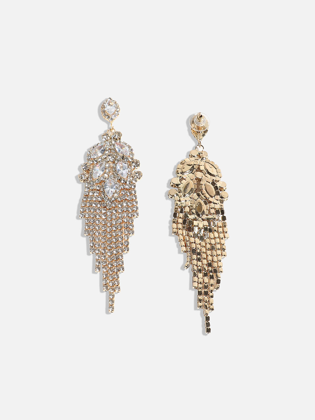 Gold-Plated Classic Drop Earrings