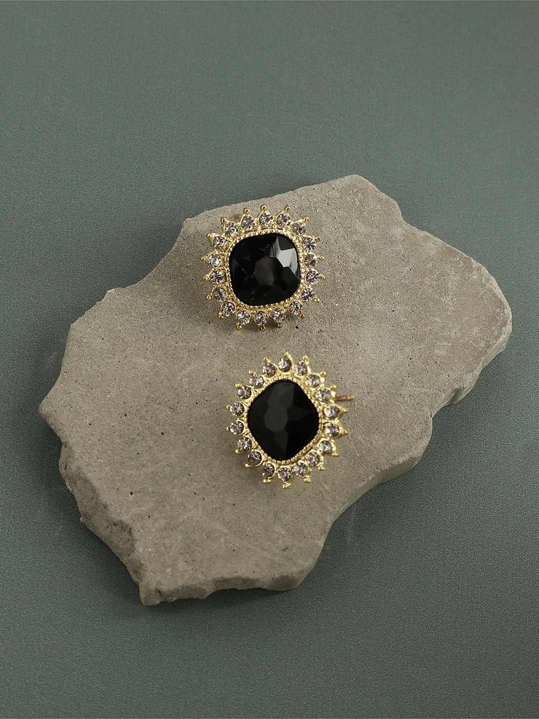 Gold-Plated Contemporary Studs