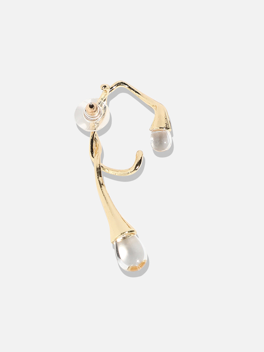 Gold-Plated Contemporary Studs