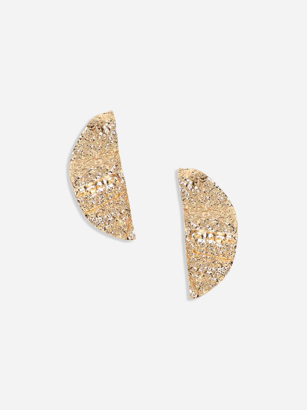 Gold Plated Contemporary Studs Earrings