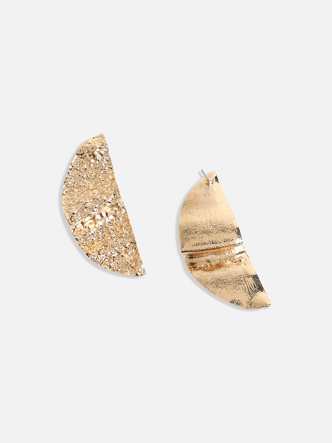 Gold Plated Contemporary Studs Earrings