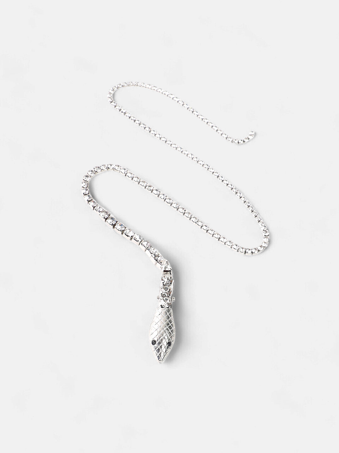 The Serpent Hair Clip - Metallic Silver-SOHIHC6135