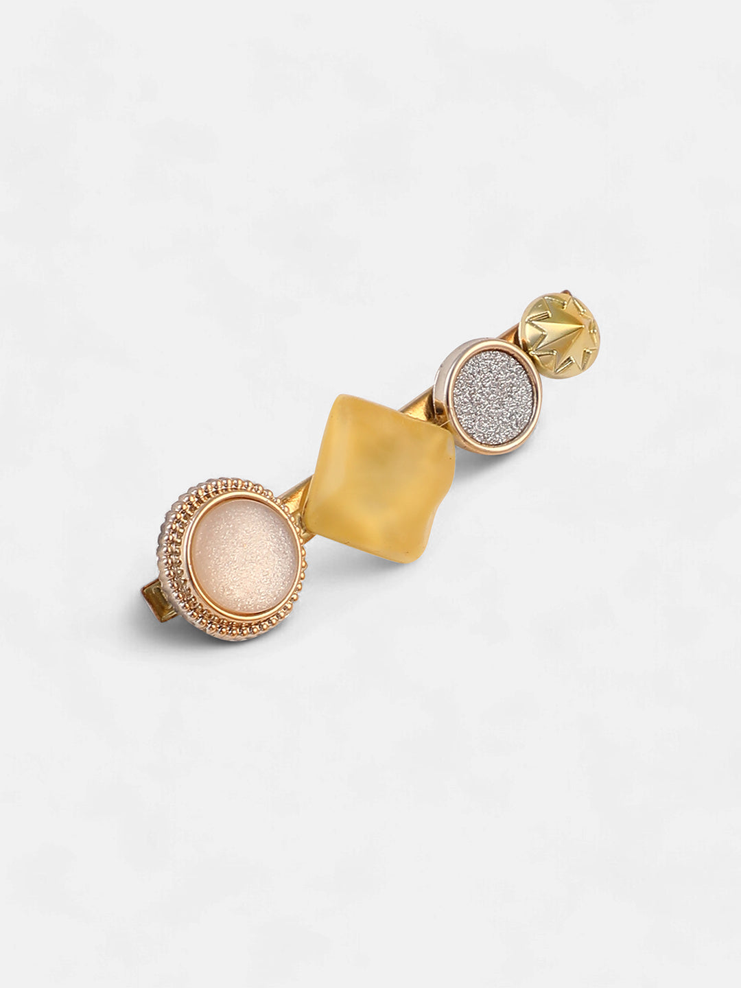 The Gemme Hair Clip - Blonde Yellow & Daisy White-SOHIHP6216