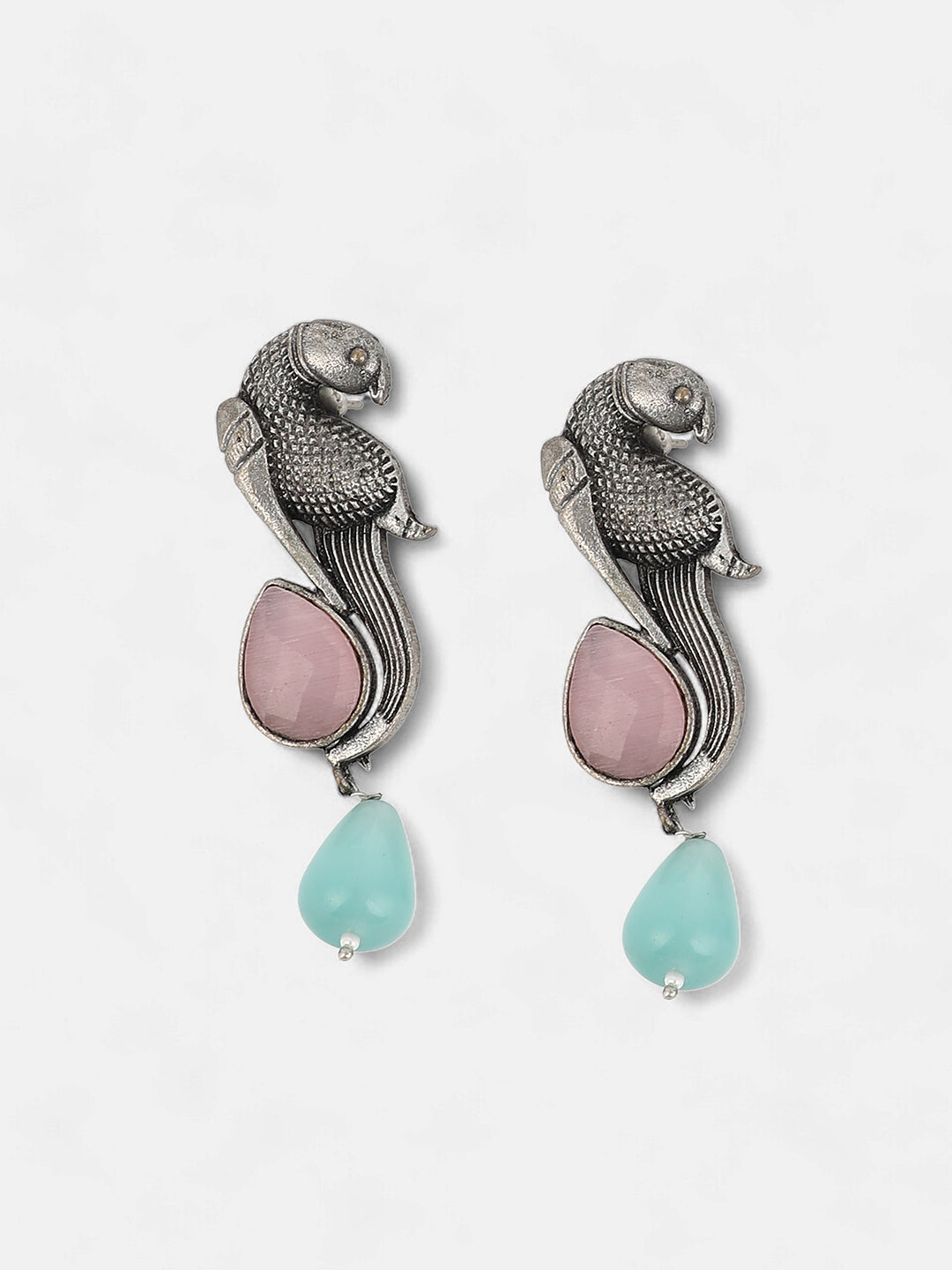 The Tavus Jewellery Set - Antique Silver-SOHIJS6248