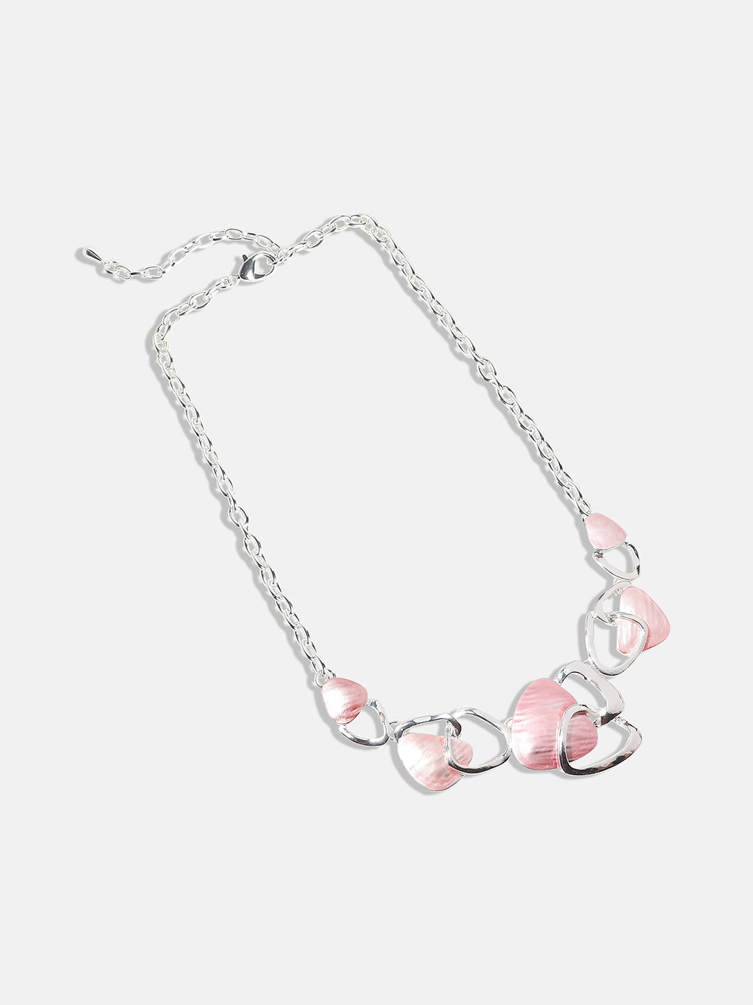 Silver-Plated Abstract Jewellery Set