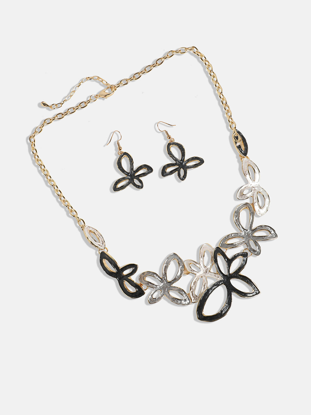 Gold-Plated Butterfly Jewellery Set