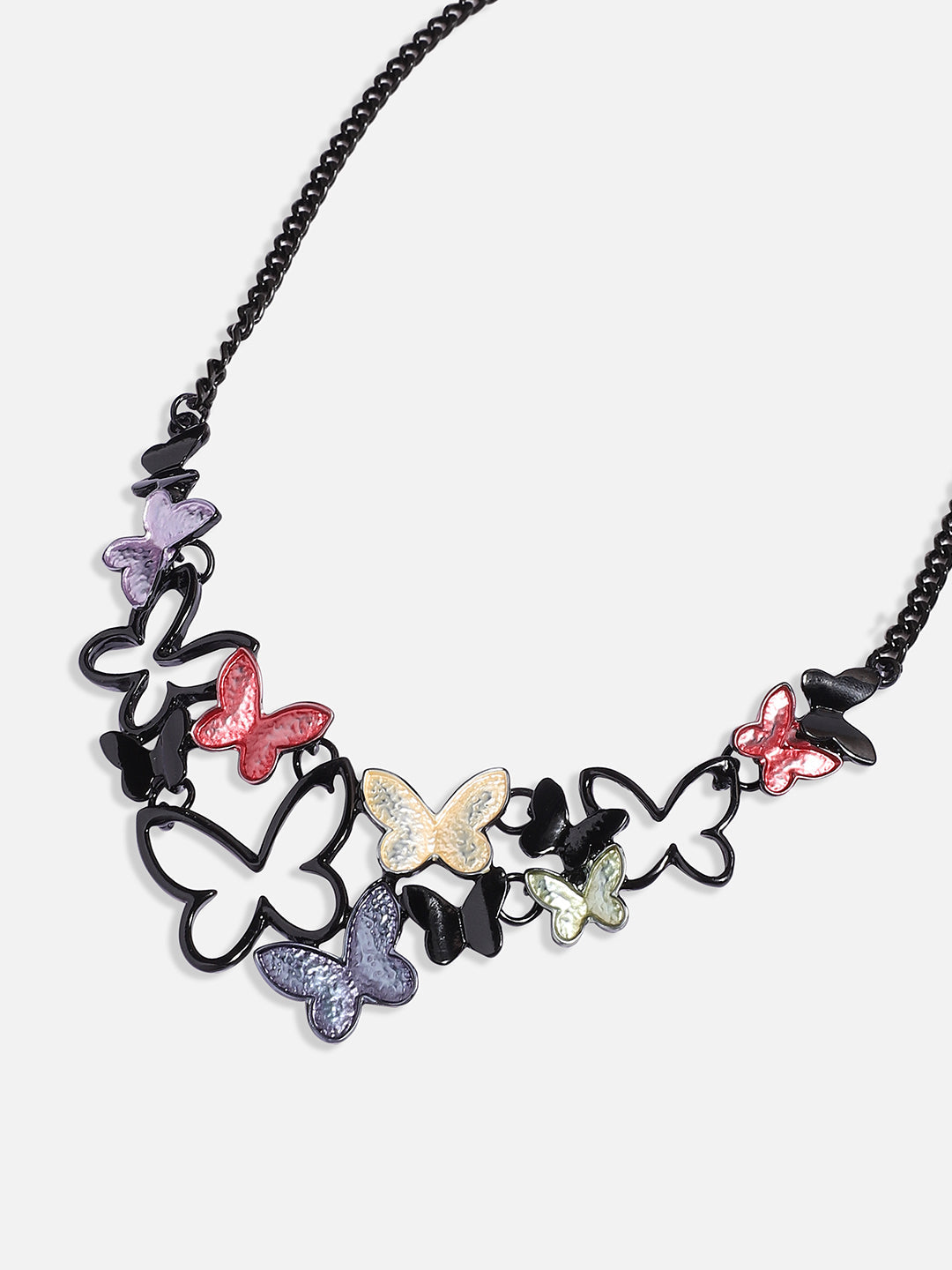 Butterfly Necklace Earrings Jewellery Set