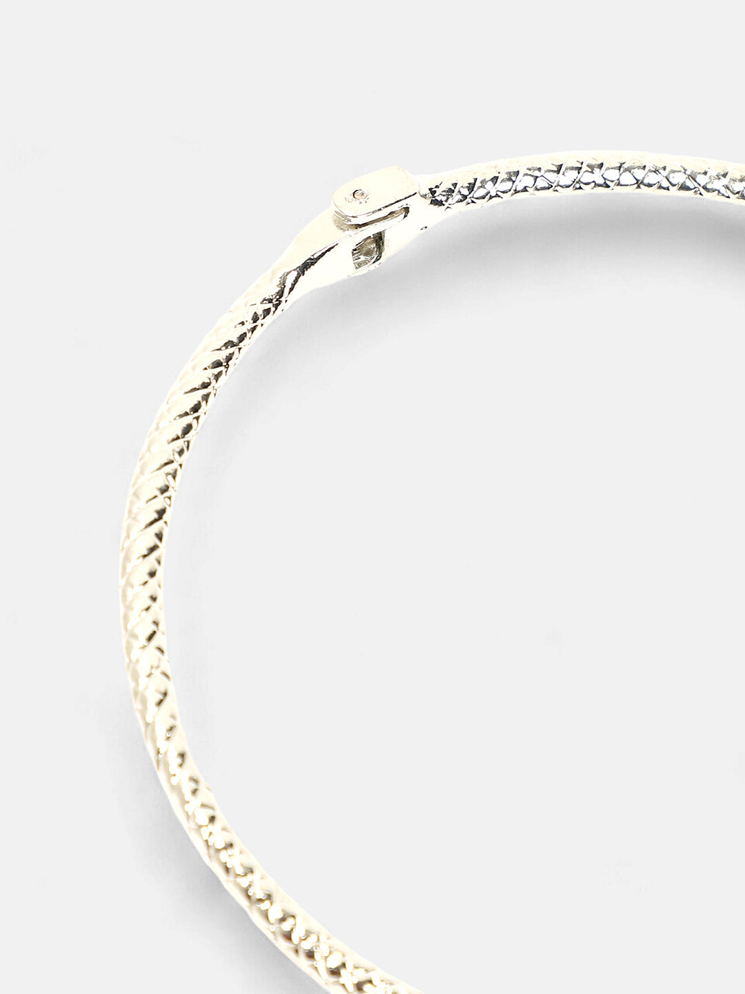 The Serpent Torque Necklace - Metallic Silver-SOHINC6072