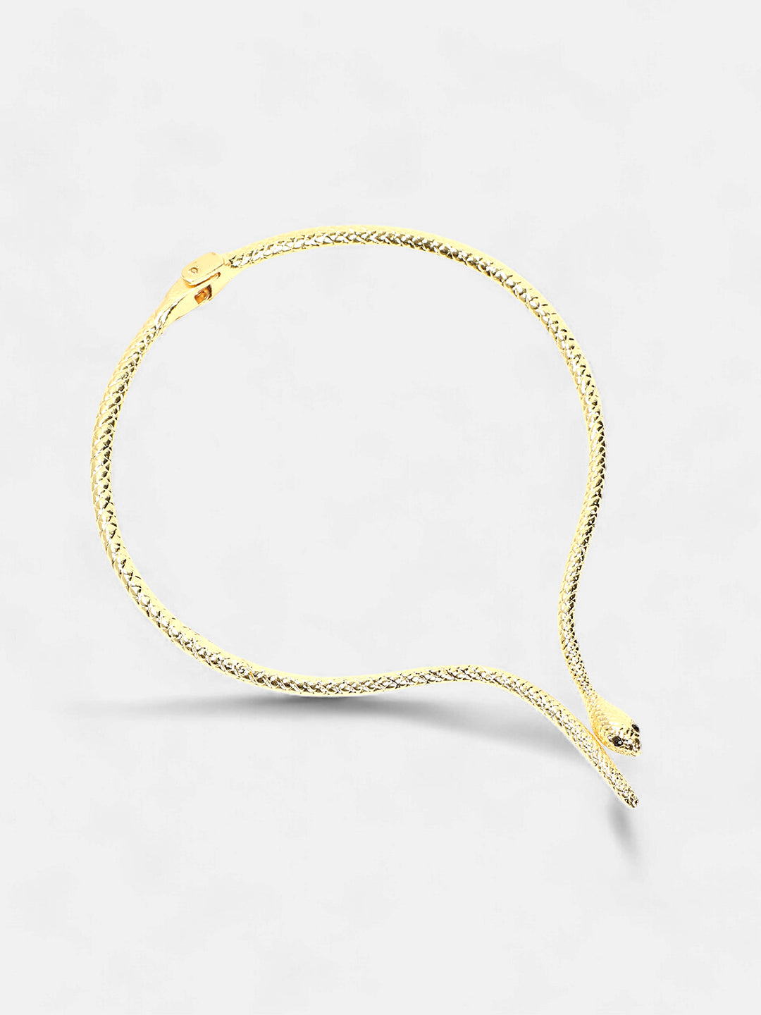 The Serpent Torque Necklace - Antique Gold-SOHINC6073