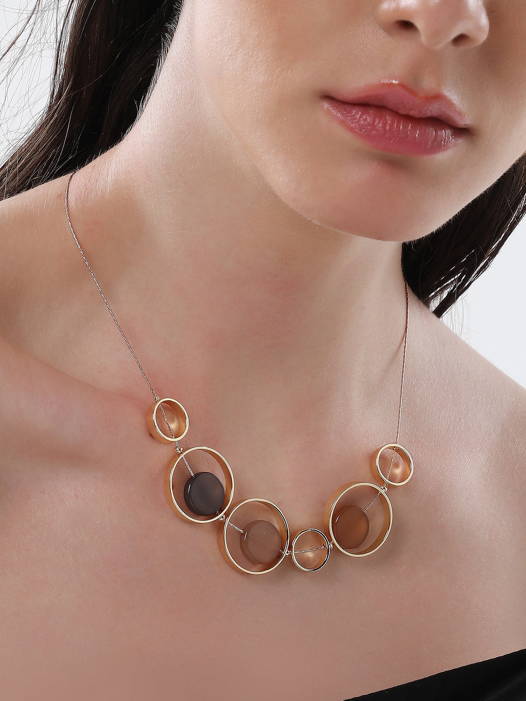 The Orb Collar Necklace - California Gold-SOHINC6077